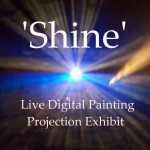 Shine projection exhibit poster