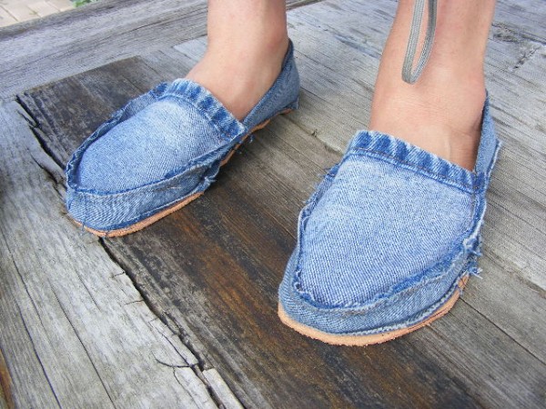 Recycled Jeans Footwear - DIY Footwear